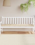vidaXL Възглавница за градинска пейка бежова 180x50x7 см оксфорд плат