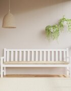 vidaXL Възглавница за градинска пейка бежова 200x50x7 см оксфорд плат