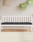 vidaXL Възглавница за градинска пейка черна 180x50x7 см оксфорд плат
