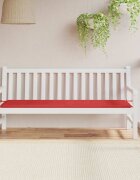 vidaXL Възглавница за градинска пейка червена 180x50x3 см оксфорд плат