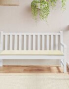 vidaXL Възглавница за градинска пейка кремава 150x50x3 см оксфорд плат