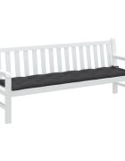 vidaXL Възглавница за градинска пейка меланж антрацит 200x50x7 см плат