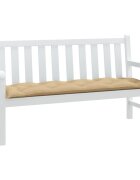 vidaXL Възглавница за градинска пейка меланж бежова 150x50x7 см плат