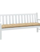 vidaXL Възглавница за градинска пейка меланж бежова 180x50x7 см плат