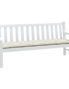 vidaXL Възглавница за градинска пейка меланж кремава 180x50x7 см плат