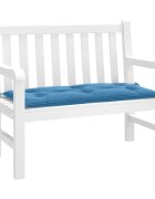 vidaXL Възглавница за градинска пейка меланж синя 100x50x7 см плат