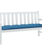 vidaXL Възглавница за градинска пейка меланж синя 150x50x7 см плат
