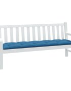 vidaXL Възглавница за градинска пейка меланж синя 180x50x7 см плат