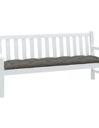vidaXL Възглавница за градинска пейка меланж тъмносиви 180x50x7см плат