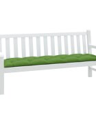 vidaXL Възглавница за градинска пейка меланж зелена 180x50x7 см плат