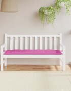 vidaXL Възглавница за градинска пейка розова 150x50x7 см оксфорд плат