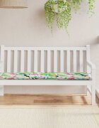 vidaXL Възглавница за градинска пейка шарена 150x50x3 см оксфорд плат