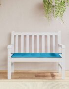 vidaXL Възглавница за градинска пейка синя 100x50x3 см оксфорд плат