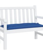 vidaXL Възглавница за градинска пейка синя 100x50x7 см оксфорд плат