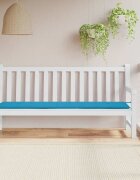 vidaXL Възглавница за градинска пейка синя 200x50x3 см оксфорд плат