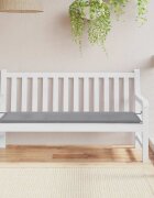 vidaXL Възглавница за градинска пейка сива 150x50x3 см оксфорд плат