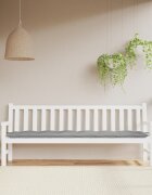 vidaXL Възглавница за градинска пейка сива 200x50x7 см оксфорд плат