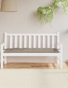 vidaXL Възглавница за градинска пейка таупе 150x50x7 см оксфорд плат