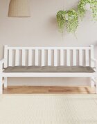 vidaXL Възглавница за градинска пейка таупе 180x50x7 см оксфорд плат