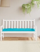 vidaXL Възглавница за градинска пейка тюркоаз 150x50x7 см оксфорд плат