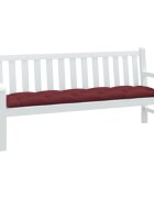 vidaXL Възглавница за градинска пейка виненочервени 180x50x7 см плат