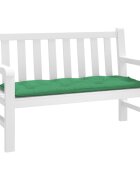 vidaXL Възглавница за градинска пейка зелена 120x50x7 см оксфорд плат