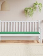 vidaXL Възглавница за градинска пейка зелена 200x50x3 см оксфорд плат