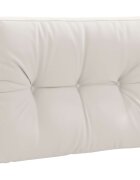 vidaXL Възглавница за палет VIANEN 100% полиестер Бяло 70 x 40 x 12 cm