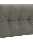 vidaXL Възглавница за палет VIANEN 100% полиестер Сиво 70 x 50 x 12 см