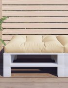vidaXL Възглавница за палетен диван бежова 70x70x12 см