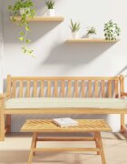 vidaXL Възглавница за палети Крем 200 x 40 x 8 см Оксфордска тъкан