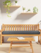 vidaXL Възглавница за палети Оксфордска тъкан Антрацит 180 x 40 x 8 см