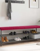 vidaXL Възглавница за пейка 4 бр. Кадифе Виненочервен Дълбочина 35 см