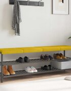 vidaXL Възглавница за пейка 4 бр. Кадифе Жълто Дълбочина 35 см
