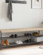 vidaXL Възглавница за пейка 4 бр. Микрофибър Кремаво Дълбочина 35 см