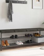vidaXL Възглавница за пейка 4 бр. Плюшен кадифе Антрацит
