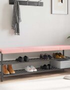 vidaXL Възглавница за пейка 4 бр. Тъкан Шерпа Розово Дълбочина 35 см
