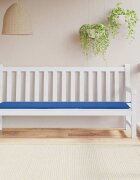 vidaXL Възглавница за пейка кралско синьо 200x50x3 см Оксфорд плат