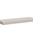 vidaXL Възглавница за пейка SOEST 100% полиестер Бяло 100 x 40 x 8 см