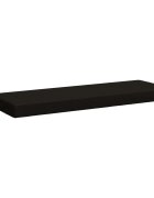 vidaXL Възглавница за пейка SOEST 100% полиестер Черно 110 x 40 x 8 см