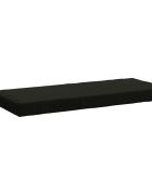 vidaXL Възглавница за пейка SOEST 100% полиестер Черно 110 x 50 x 8 см