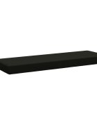 vidaXL Възглавница за пейка SOEST 100% полиестер Черно 120 x 40 x 8 см