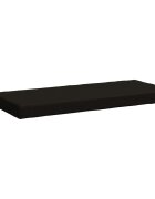 vidaXL Възглавница за пейка SOEST 100% полиестер Черно 120 x 50 x 8 см