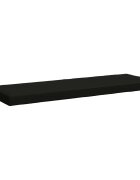 vidaXL Възглавница за пейка SOEST 100% полиестер Черно 150 x 50 x 8 см