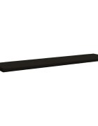 vidaXL Възглавница за пейка SOEST 100% полиестер Черно 200 x 40 x 5 см
