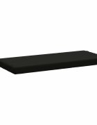 vidaXL Възглавница за пейка SOEST 100% полиестер Черно 60 x 40 x 5 см