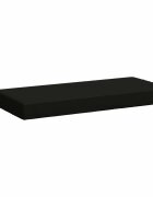 vidaXL Възглавница за пейка SOEST 100% полиестер Черно 80 x 40 x 8 cm