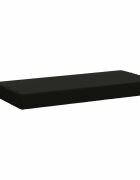 vidaXL Възглавница за пейка SOEST 100% полиестер Черно 80 x 40 x 8 cm