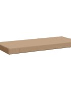 vidaXL Възглавница за пейка SOEST 100% полиестер Пясък 110 x 50 x 8 см