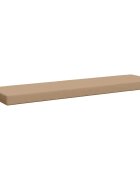 vidaXL Възглавница за пейка SOEST 100% полиестер Пясък 140 x 40 x 8 см